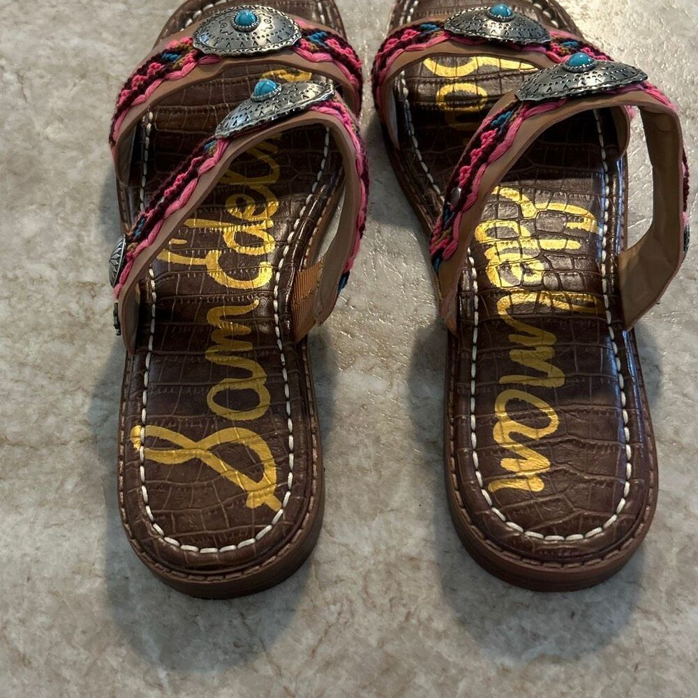 Sam Edelman Women's Hardyn Southwest Sandal Size  9 - Picture 4 of 7
